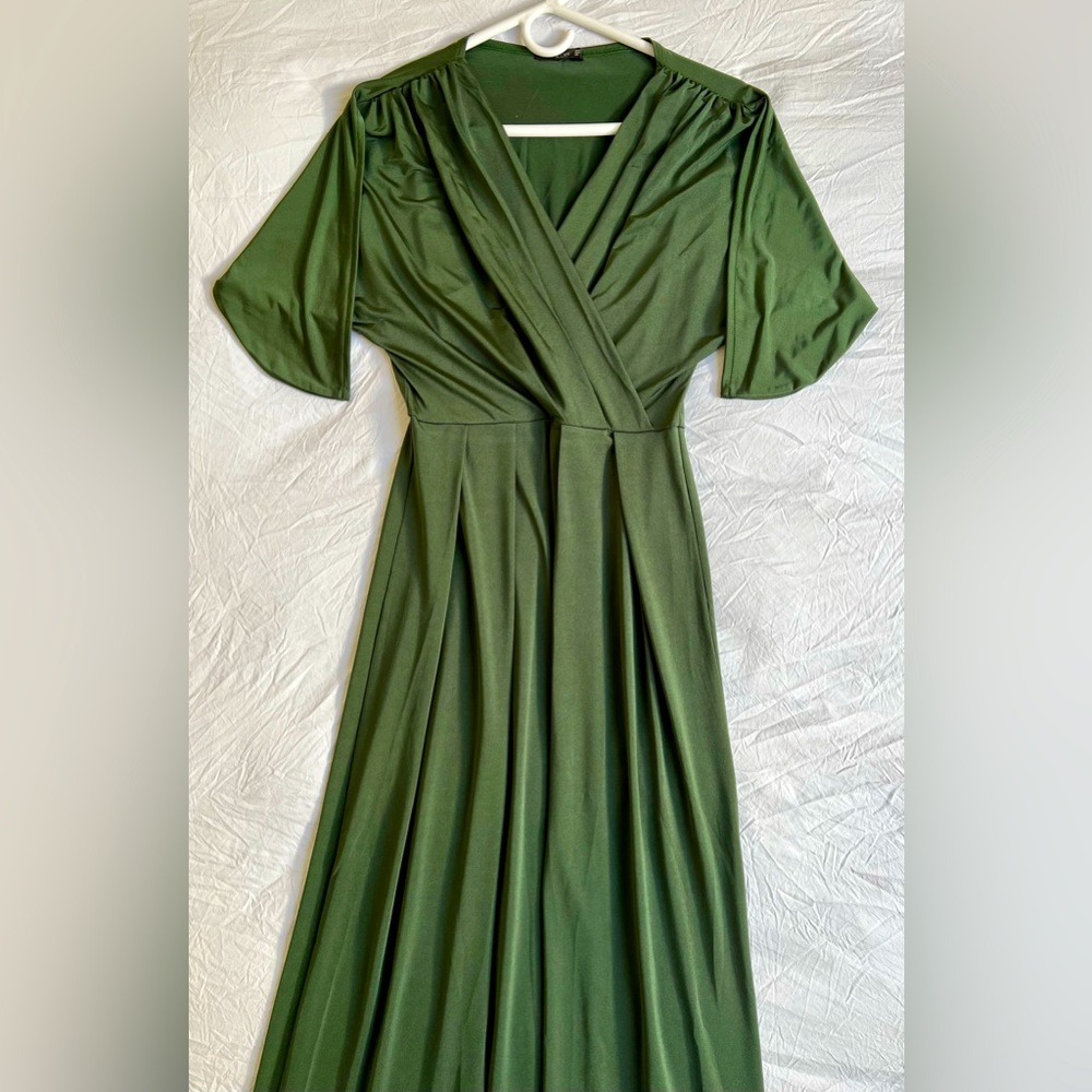 Koh Koh brand, small stretch green dress